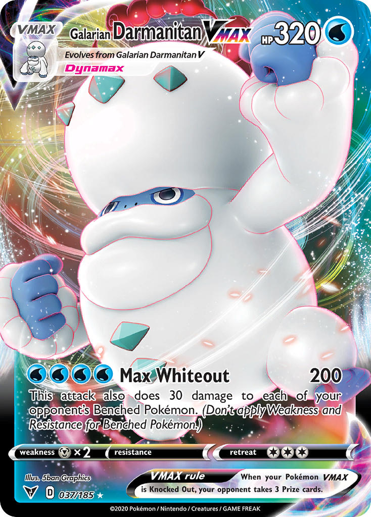 Galarian Darmanitan VMAX (037/185) [Sword & Shield: Vivid Voltage] | Jack's On Queen