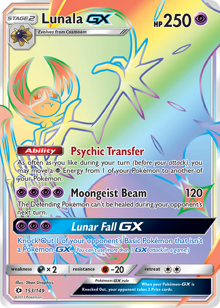 Lunala GX (153/149) [Sun & Moon: Base Set] | Jack's On Queen