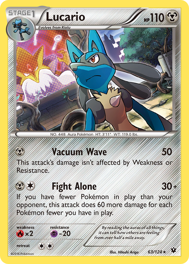 Lucario (63/124) (Cosmos Holo) [XY: Fates Collide] | Jack's On Queen