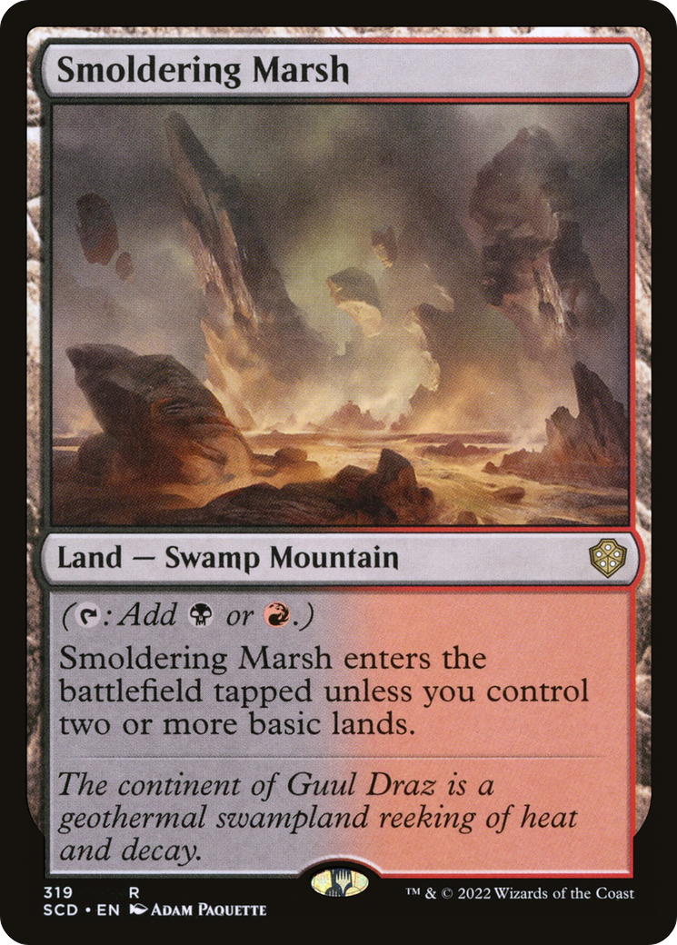 Smoldering Marsh [Starter Commander Decks] | Jack's On Queen