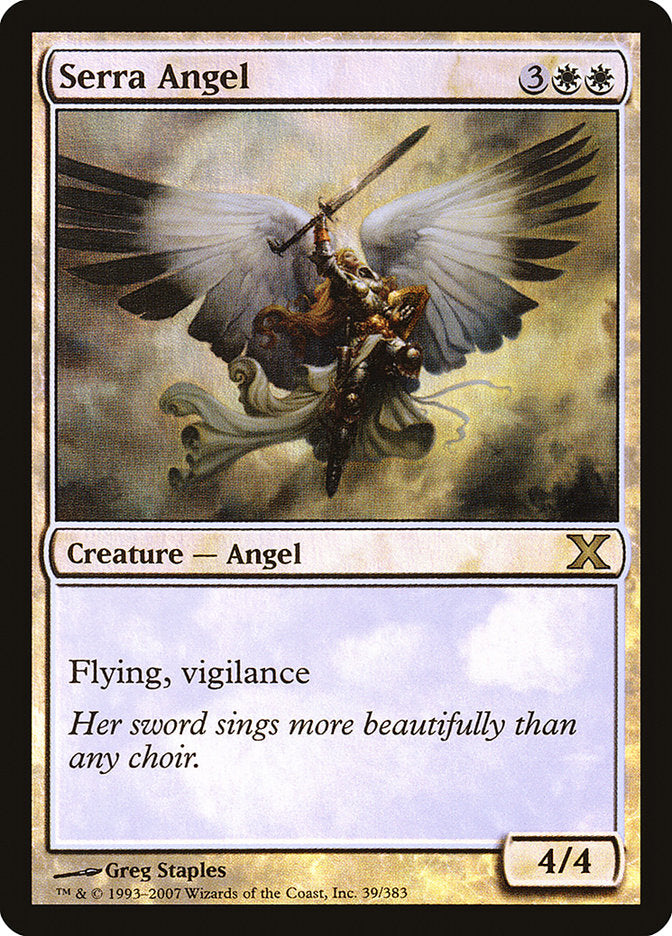 Serra Angel (Premium Foil) [Tenth Edition] | Jack's On Queen