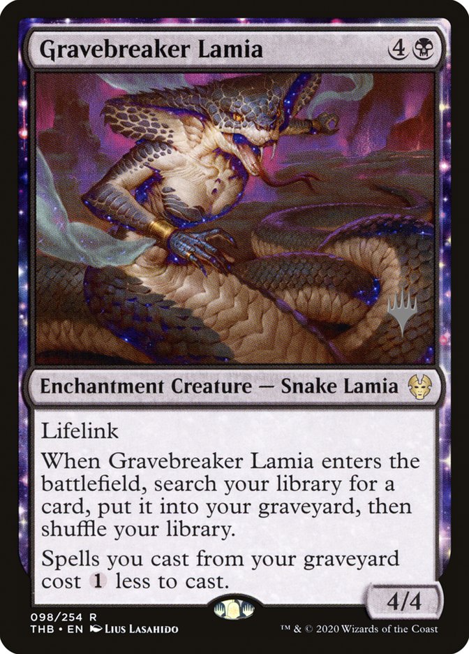 Gravebreaker Lamia (Promo Pack) [Theros Beyond Death Promos] | Jack's On Queen