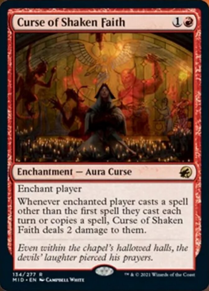 Curse of Shaken Faith [Innistrad: Midnight Hunt] | Jack's On Queen