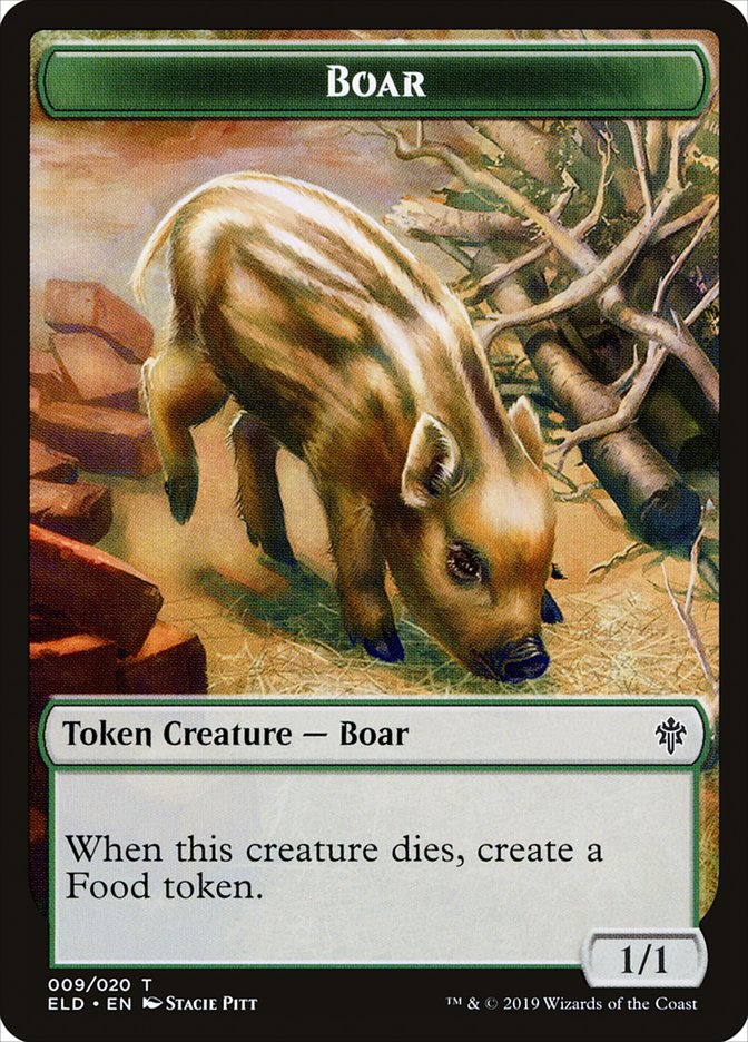 Boar [Throne of Eldraine Tokens] | Jack's On Queen