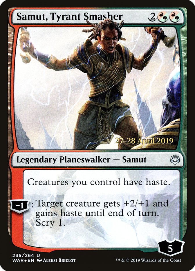 Samut, Tyrant Smasher  [War of the Spark Prerelease Promos] | Jack's On Queen