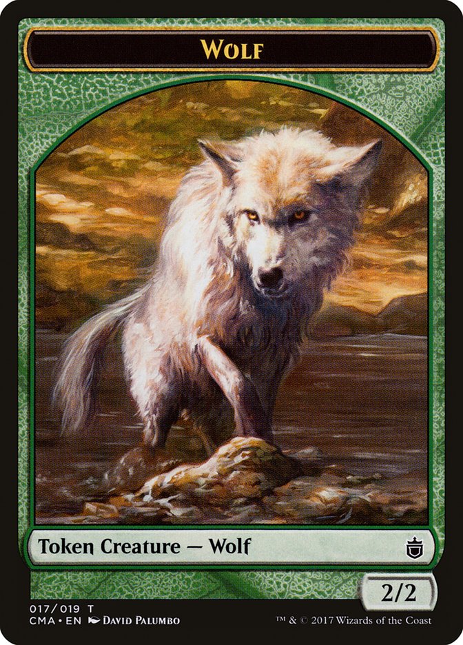 Wolf (017/019) [Commander Anthology Tokens] | Jack's On Queen