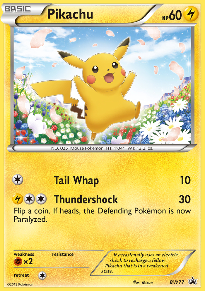 Pikachu (BW77) [Black & White: Black Star Promos] | Jack's On Queen