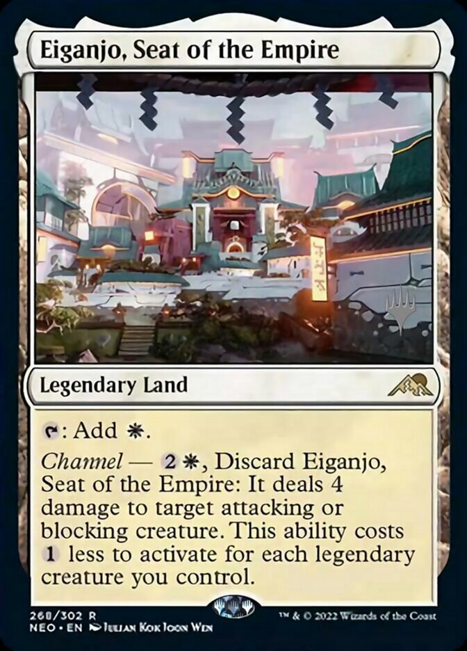 Eiganjo, Seat of the Empire (Promo Pack) [Kamigawa: Neon Dynasty Promos] | Jack's On Queen