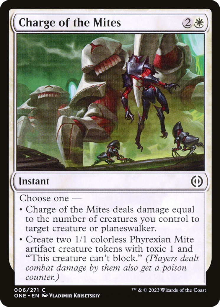 Charge of the Mites [Phyrexia: All Will Be One] | Jack's On Queen