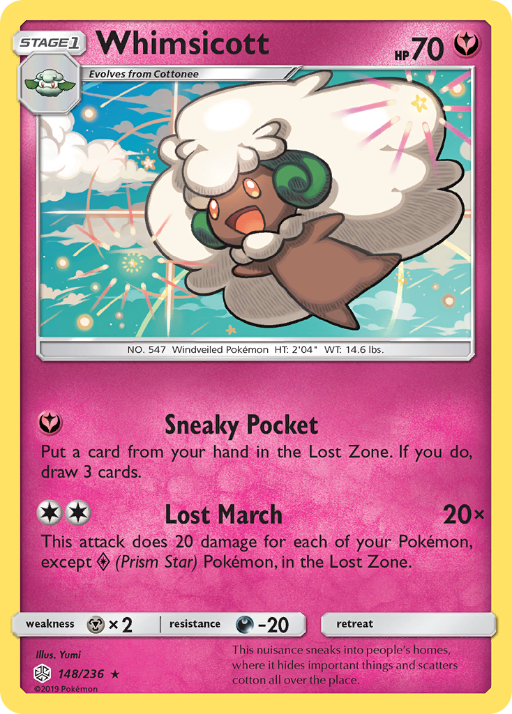 Whimsicott (148/236) [Sun & Moon: Cosmic Eclipse] | Jack's On Queen