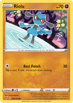 Riolu (090/185) [Sword & Shield: Vivid Voltage] | Jack's On Queen
