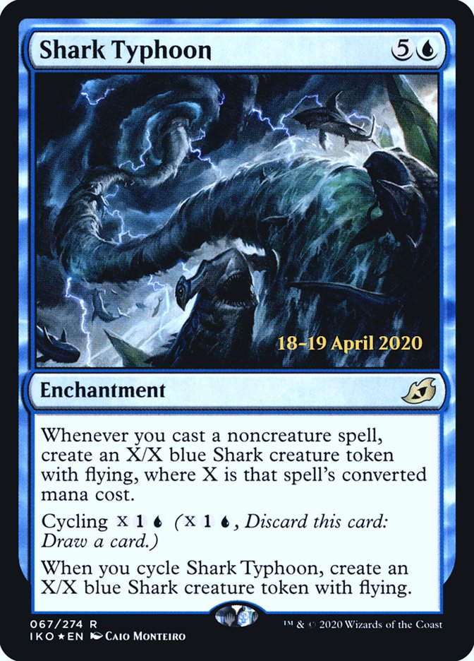 Shark Typhoon  [Ikoria: Lair of Behemoths Prerelease Promos] | Jack's On Queen