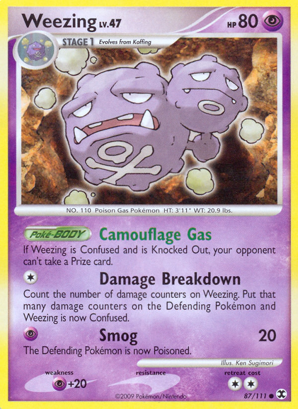 Weezing (87/111) [Platinum: Rising Rivals] | Jack's On Queen