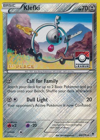 Klefki (66/119) (League Promo 1st Place) [XY: Phantom Forces] | Jack's On Queen