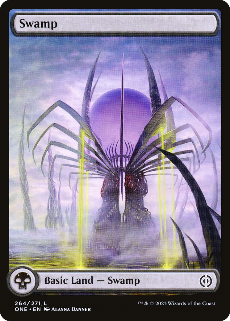 Swamp (264) (Full-Art) [Phyrexia: All Will Be One] | Jack's On Queen