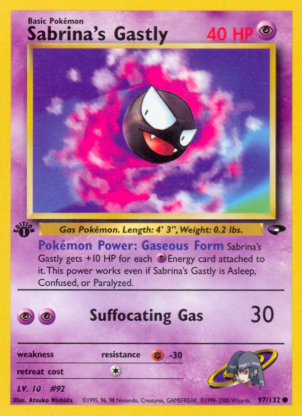 Sabrina's Gastly (97/132) [Gym Challenge 1st Edition] | Jack's On Queen