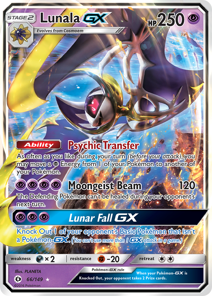 Lunala GX (66/149) [Sun & Moon: Base Set] | Jack's On Queen
