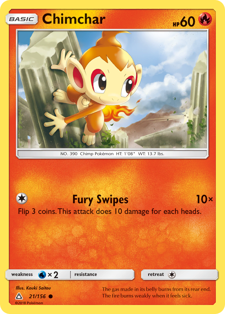 Chimchar (21/156) [Sun & Moon: Ultra Prism] | Jack's On Queen