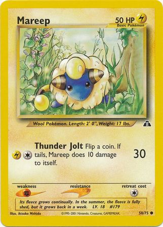 Mareep (58/75) [Neo Discovery Unlimited] | Jack's On Queen