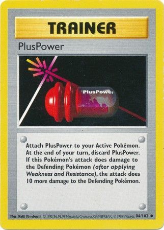PlusPower (84/102) [Base Set Shadowless Unlimited] | Jack's On Queen
