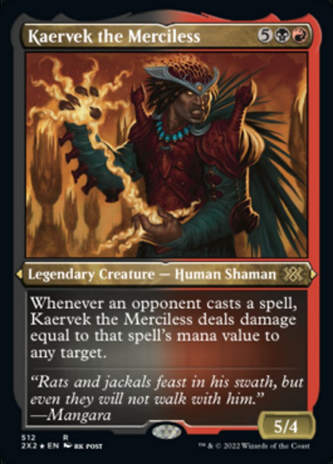 Kaervek the Merciless (Foil Etched) [Double Masters 2022] | Jack's On Queen