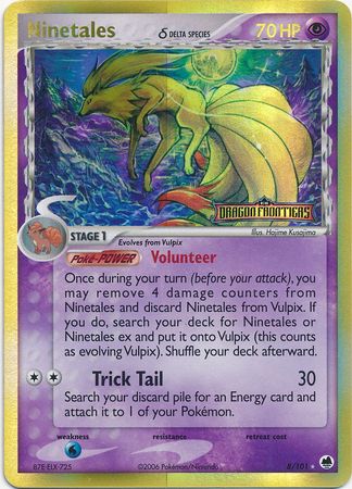 Ninetales (8/101) (Delta Species) (Stamped) [EX: Dragon Frontiers] | Jack's On Queen