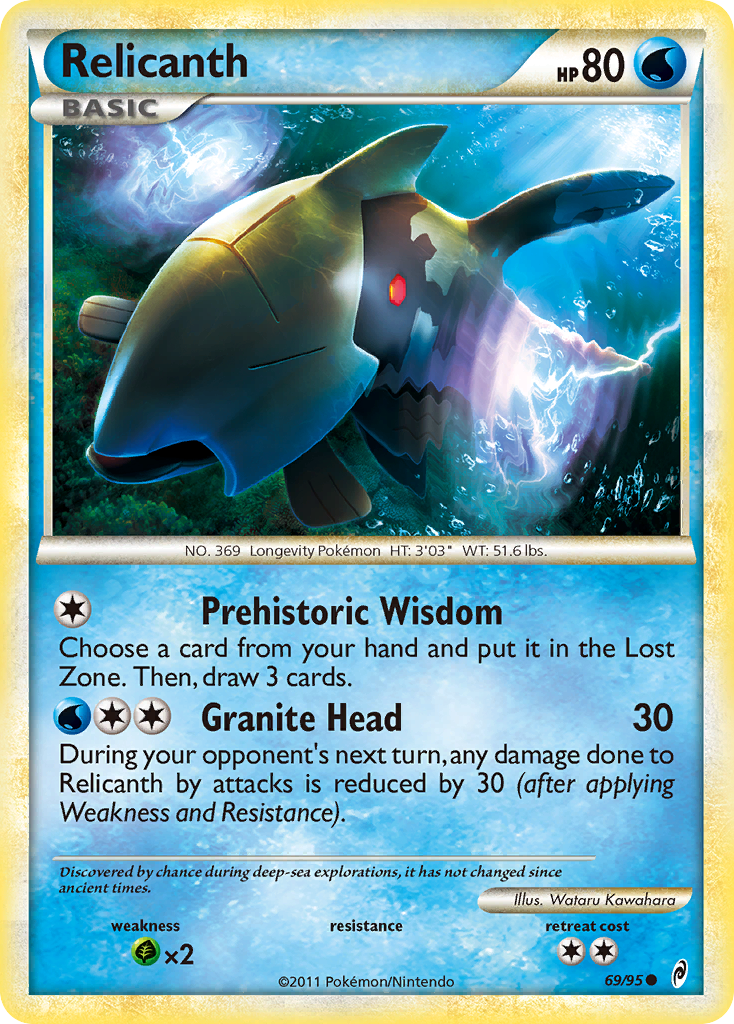 Relicanth (69/95) [HeartGold & SoulSilver: Call of Legends] | Jack's On Queen