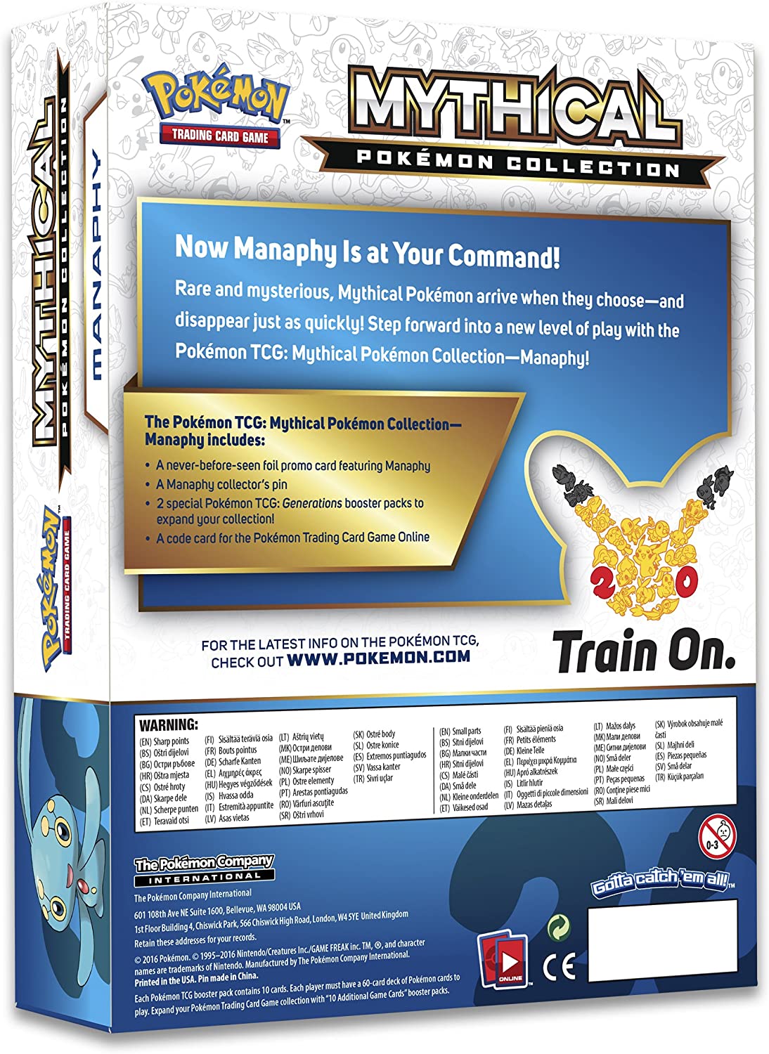 Generations - Mythical Pokemon Collection Case (Manaphy) | Jack's On Queen