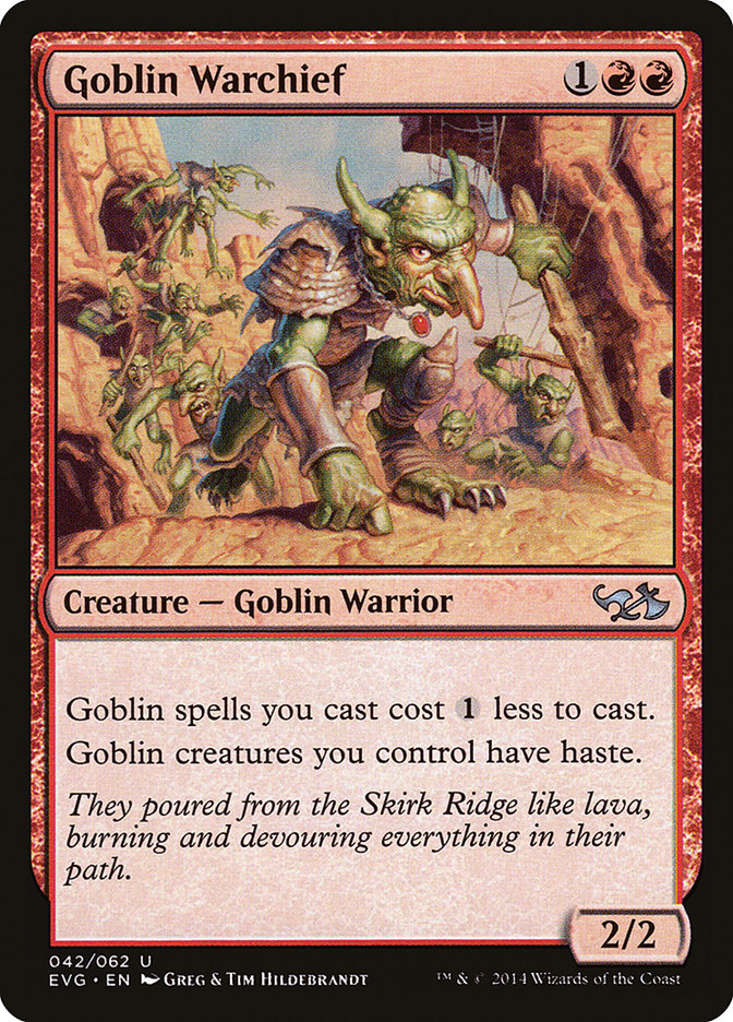 Goblin Warchief (Elves vs. Goblins) [Duel Decks Anthology] | Jack's On Queen