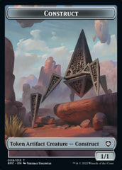 Construct (008) // Phyrexian Myr Double-Sided Token [The Brothers' War Commander Tokens] | Jack's On Queen