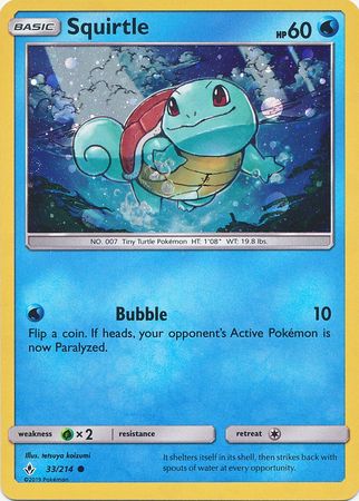 Squirtle (33/214) (Premium Collection Promo) [Sun & Moon: Unbroken Bonds] | Jack's On Queen