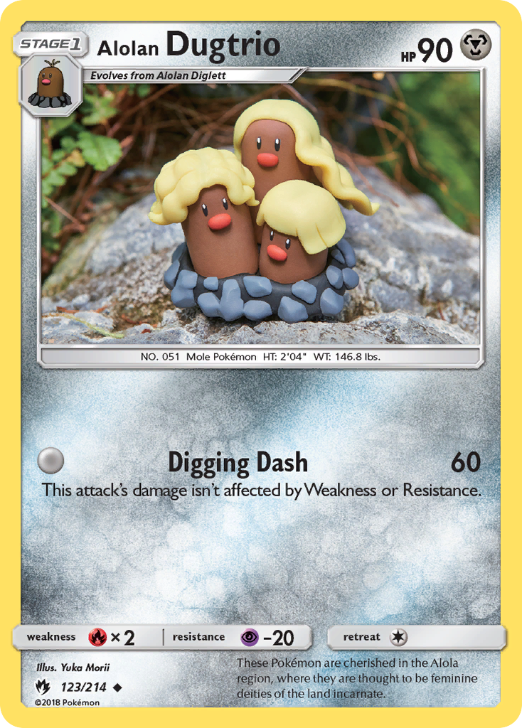 Alolan Dugtrio (123/214) [Sun & Moon: Lost Thunder] | Jack's On Queen