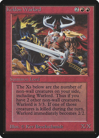 Keldon Warlord [Limited Edition Beta] | Jack's On Queen