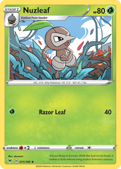 Nuzleaf (011/185) [Sword & Shield: Vivid Voltage] | Jack's On Queen
