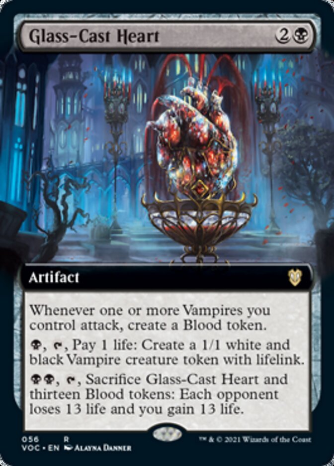 Glass-Cast Heart (Extended) [Innistrad: Crimson Vow Commander] | Jack's On Queen