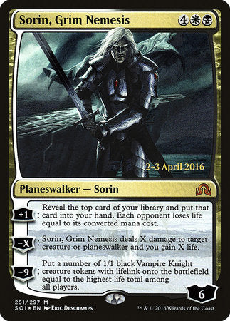 Sorin, Grim Nemesis [Shadows over Innistrad Promos] | Jack's On Queen