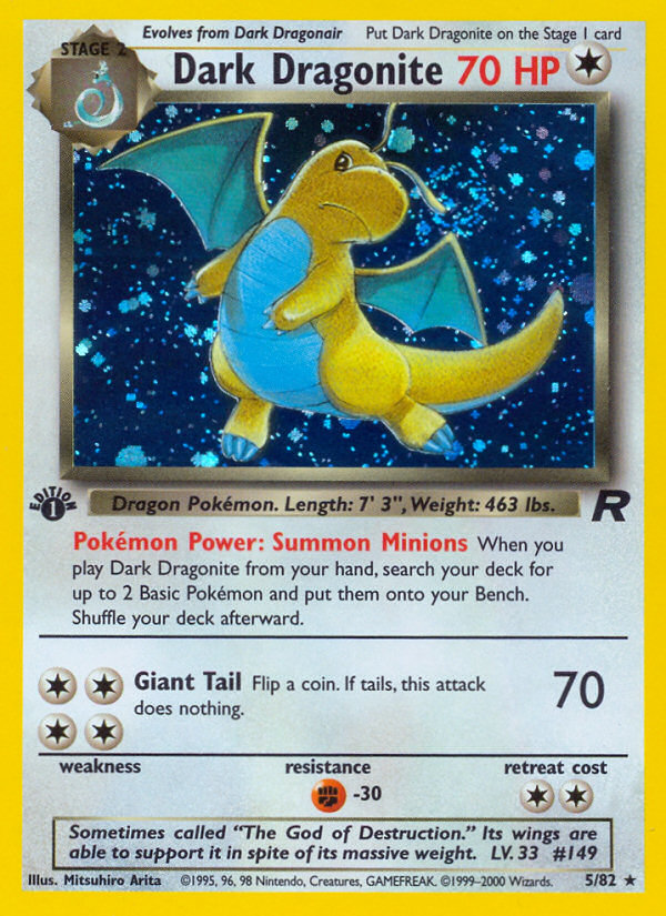 Dark Dragonite (5/82) [Team Rocket 1st Edition] | Jack's On Queen