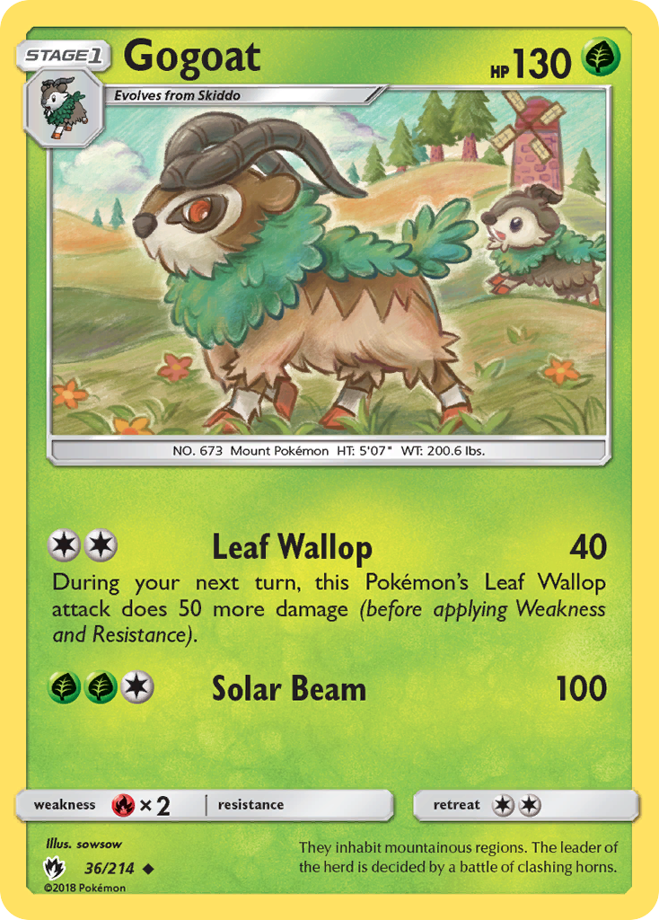 Gogoat (36/214) [Sun & Moon: Lost Thunder] | Jack's On Queen