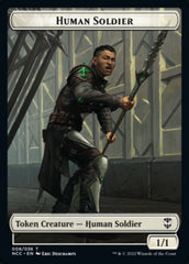 Eldrazi // Human Soldier Double-sided Token [Streets of New Capenna Commander Tokens] | Jack's On Queen