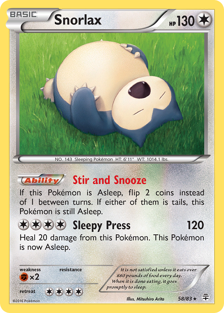 Snorlax (58/83) [XY: Generations] | Jack's On Queen