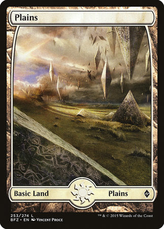 Plains (253) - Full Art [Battle for Zendikar] | Jack's On Queen