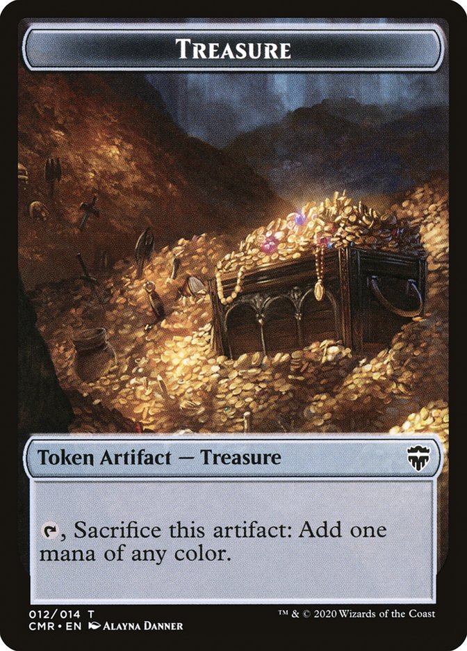 Rock // Treasure Token [Commander Legends Tokens] | Jack's On Queen