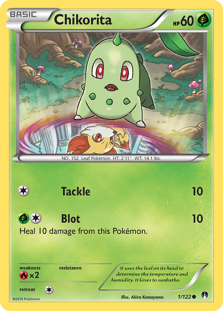 Chikorita (1/122) [XY: BREAKpoint] | Jack's On Queen