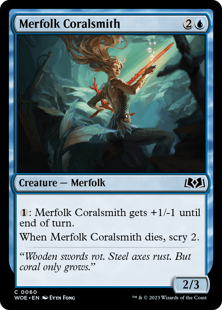 Merfolk Coralsmith [Wilds of Eldraine] | Jack's On Queen