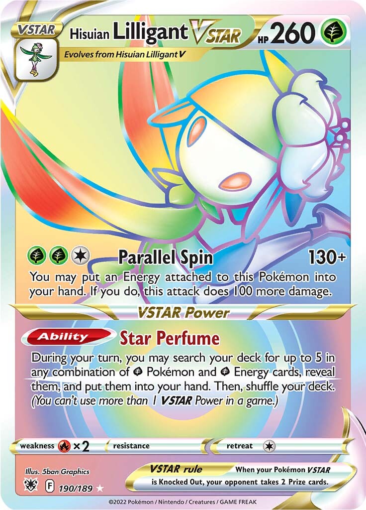 Hisuian Lilligant VSTAR (190/189) [Sword & Shield: Astral Radiance] | Jack's On Queen