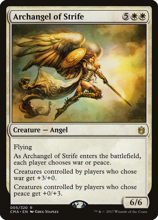 Archangel of Strife [Commander Anthology] | Jack's On Queen