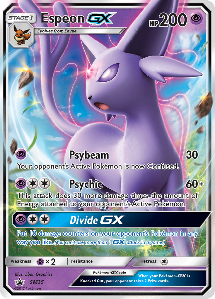 Espeon GX (SM35) [Sun & Moon: Black Star Promos] | Jack's On Queen