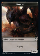 Demon // Copy Double-sided Token [Streets of New Capenna Commander Tokens] | Jack's On Queen