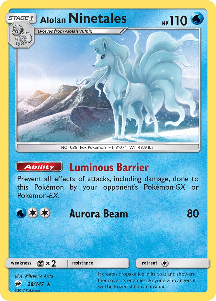 Alolan Ninetales (28/147) [Sun & Moon: Burning Shadows] | Jack's On Queen