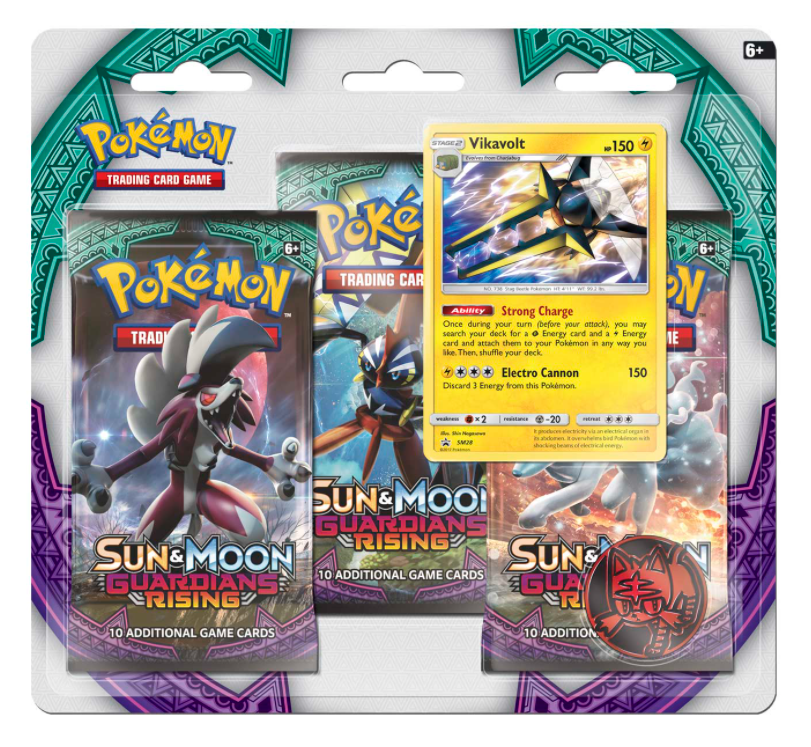 Sun & Moon: Guardians Rising - 3-Pack Blister (Vikavolt) | Jack's On Queen